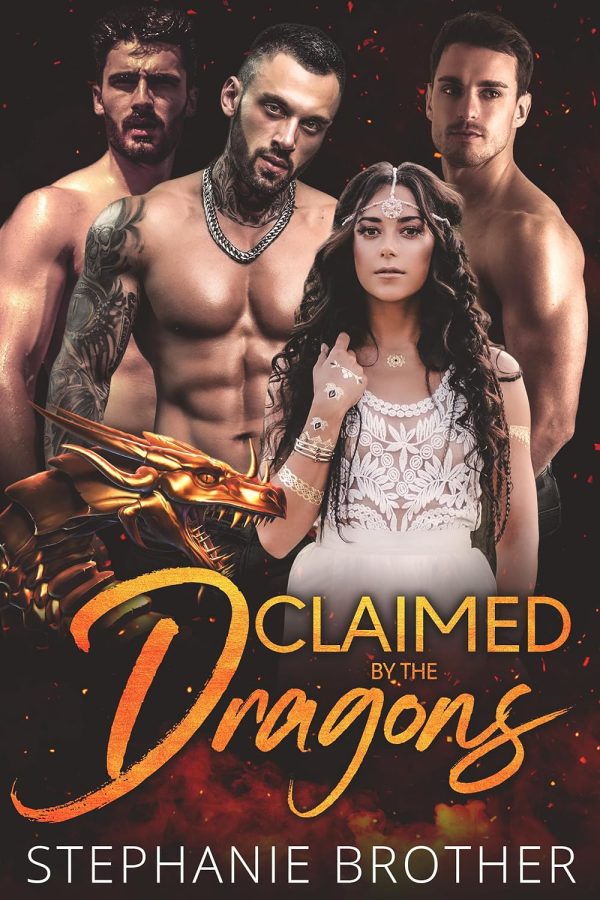 Claimed by the Dragons: A Dragon Shifter Paranormal Reverse Harem Romance (Blackwood Forest Book 3)