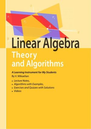 Linear algebra, theory and algorithms